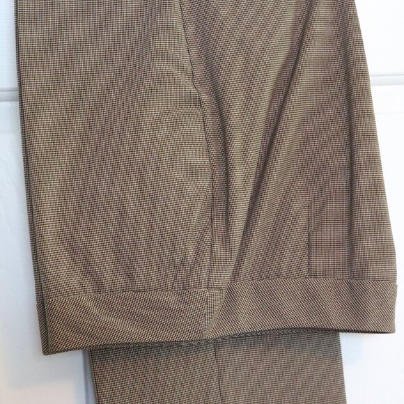 Investments Women's Size 14S Tan Dress Pants Straight Leg Flat Front Pockets - Picture 1 of 5